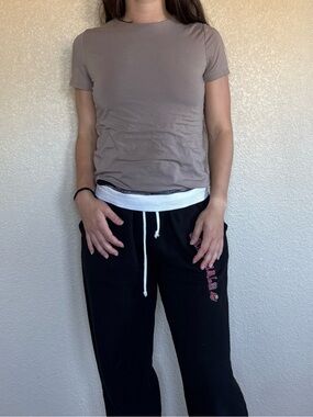 Brown Simple Tee